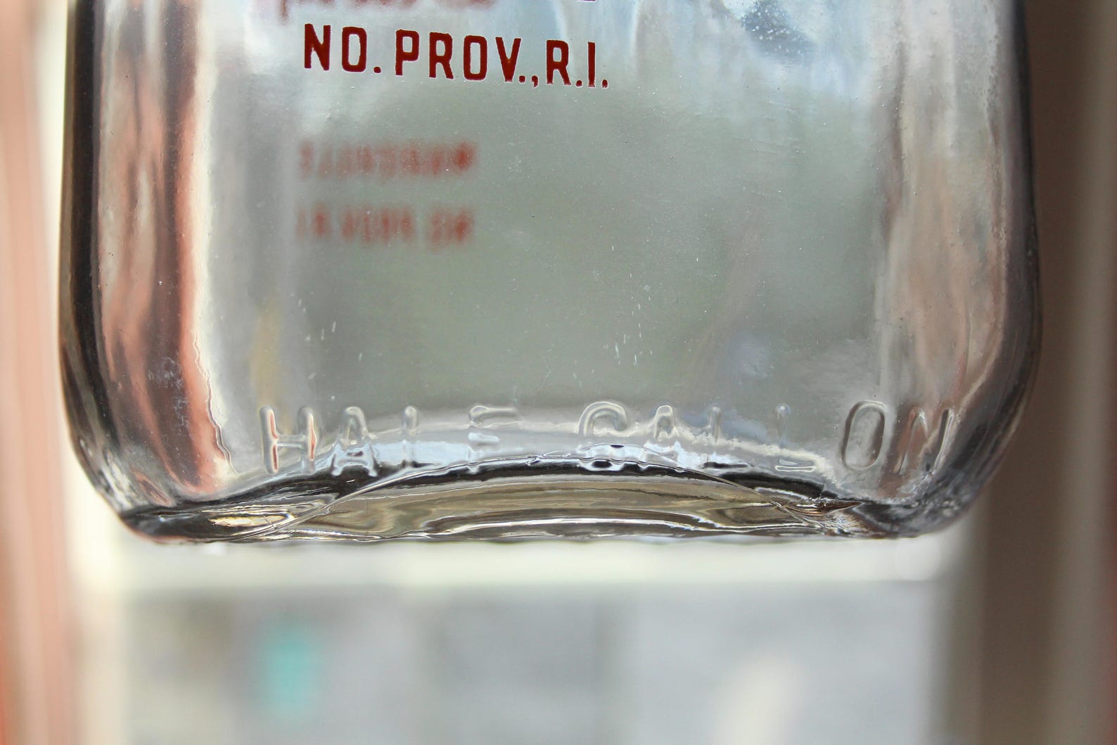 Vintage Hill View Dairy Glass Milk Jug Clear Bottle Orange Etsy