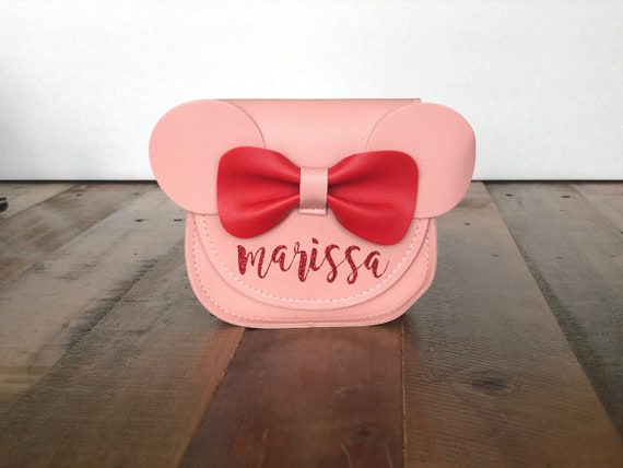 Disney Bag, Cross Body Light Up, Minnie Mouse Ears and Bow Icon with P —  Buckle-Down