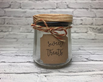 Raw Wood Lids For Oui Yogurt Jars | Natural | Lid For Glass Cups | Craft Containers | Trinket Storage | Craft Jars | DIY Candle Jars & Tops