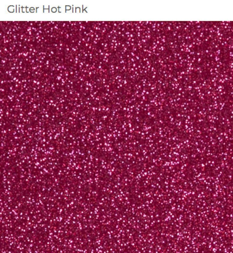 May include: A close-up of a hot pink glitter texture. The glitter is fine and evenly distributed, creating a sparkling effect.