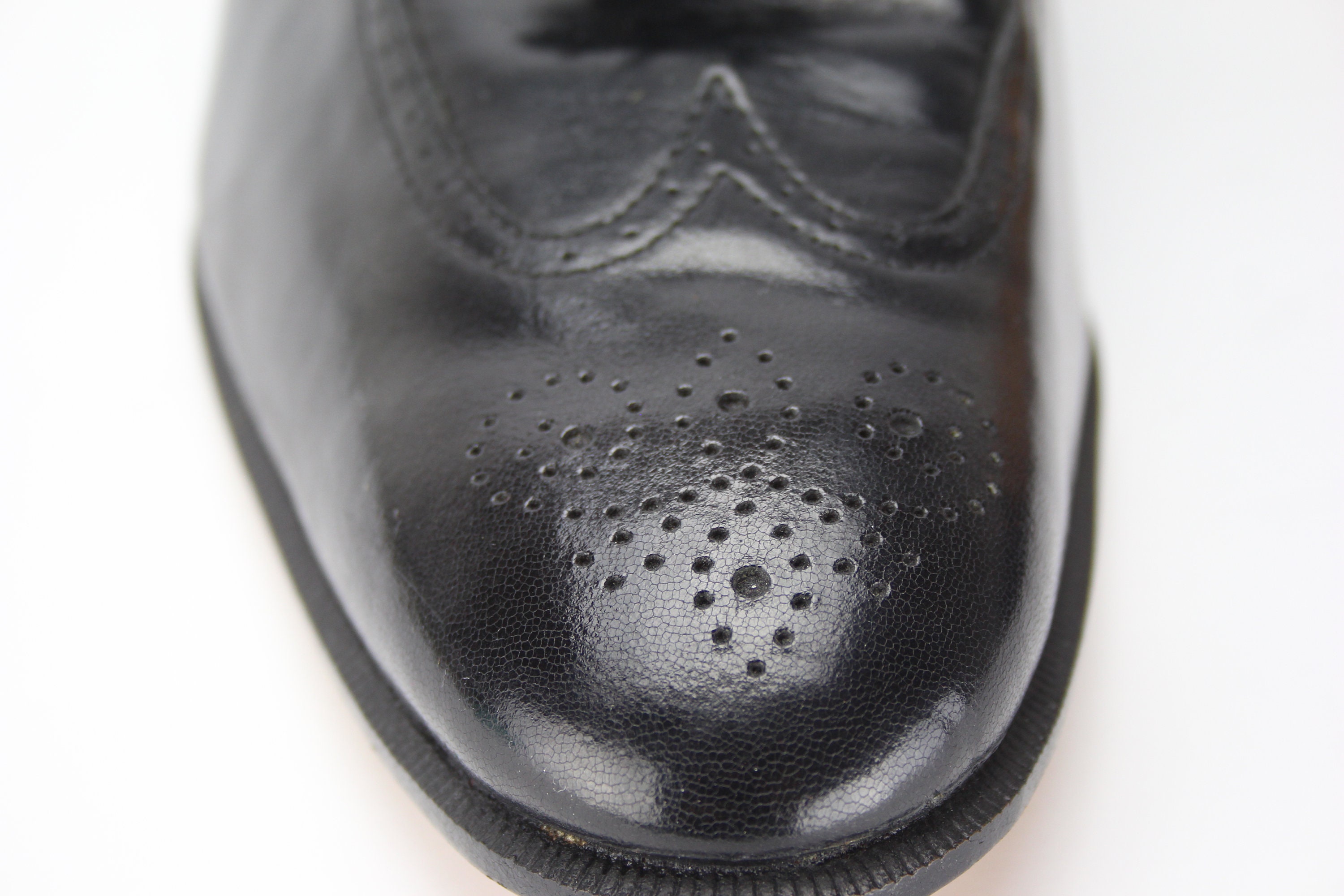NEW Vintage Bostonian Black Leather Wingtip Men's Shoes - Etsy