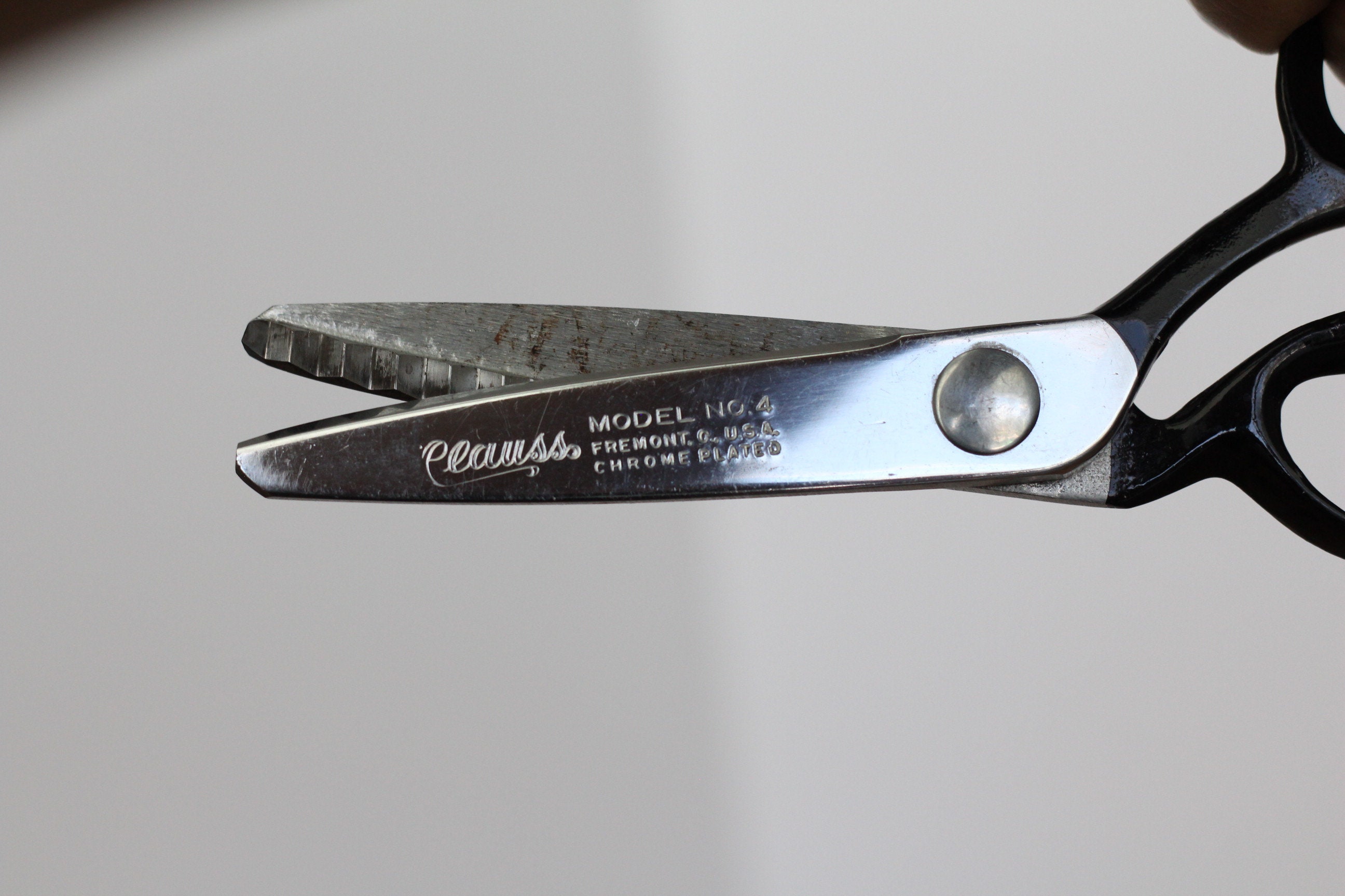 Vintage Clauss Pinking Shears Size 7 Chrome Plated Etsy