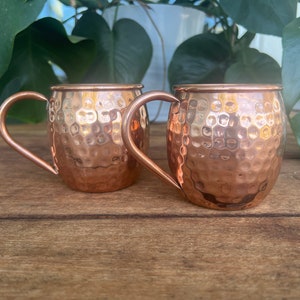 Solid Copper Hammered Mule Mug - Bull In China