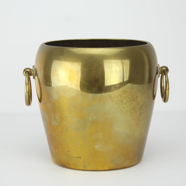 Vintage Solid Brass Planter | Botto | Torino | Made in Italy | Antique Pot | Mid-Century | Home Decor | Storage Bin | Succulents | Plants