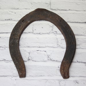 Vintage Metall Hufeisen | Rostige | Viel Glück | Wanddekoration | Patina | Mid-Century | Dekoratives Wohndekor | Land dekor | Western Home