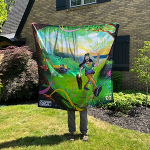 Hello, World! 60inx60in Tapestry