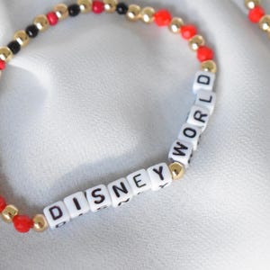 Pulsera Mickey/Minnie/Disney/Mickey Three Gold Stack/Pulsera personalizada/Pulsera personalizada/Disney world