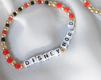 Musse/Mimmi/Disney/Musse Tre Armband Guldstapel/Egent Armband/Personligt Armband/Disney World