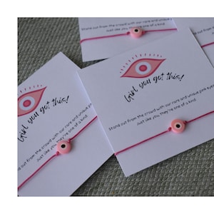 Pink Eye Bracelet / Mal de ojo / Pink Eye / Friendship / Friendship Bracelet / Evil Eye Bracelet / Evil Eye