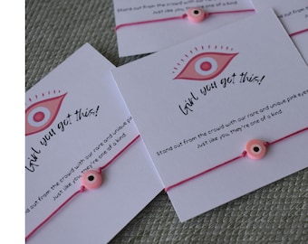 Pink Eye Bracelet / Mal de ojo / Pink Eye / Friendship / Friendship Bracelet / Evil Eye Bracelet / Evil Eye