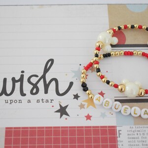 Nu går vi till Disney/Musse/Mimmi/Disney/Musse Tre Armband Guldstapel/Egent Armband/Personligt Armband