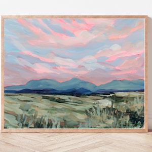 Wyoming Landscape Fine Art Print: Yellowstone National Park Art, Grand Tetons Painting