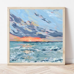 Beach Sunrise Fine Art Print, Anna Maria Island Landscape, Florida Wall Art