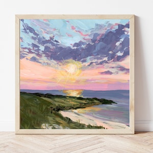 Outer Banks Fine Art Print, Beach Landscape Painting, Sunset Art Print, Outer Banks NC, North Carolina Art Print, North Carolina Gift