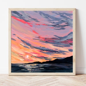 Lake Superior Sunset Fine Art Print, Great Lakes Art Print, Lake House Wall Art, Lake House Decor, UP Michigan Art Print, Michigan Gift