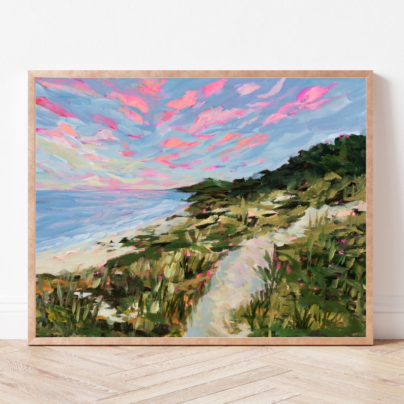 Sleeping Bear Dunes PRINT, Michigan Landscape Artwork, Traverse City Art Print, Great Lakes Print, Michigan Gift, Lake Michigan Wall Art