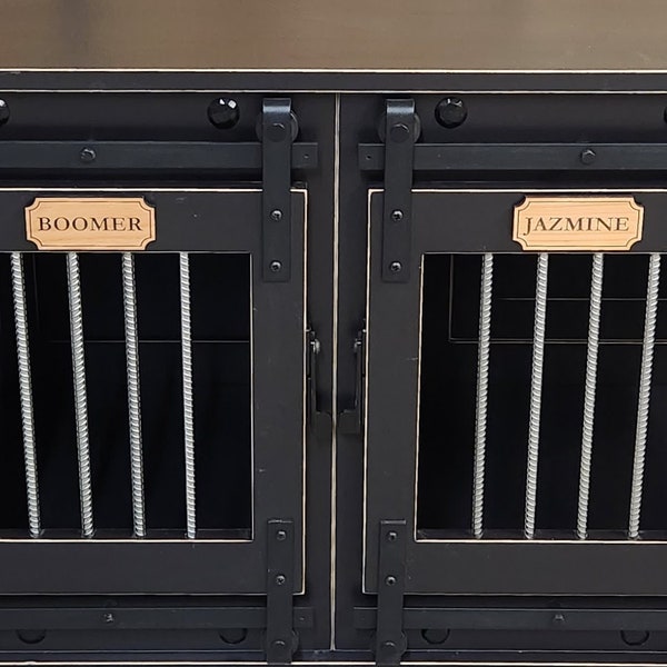 Dog Name Plates for Kennels Etsy