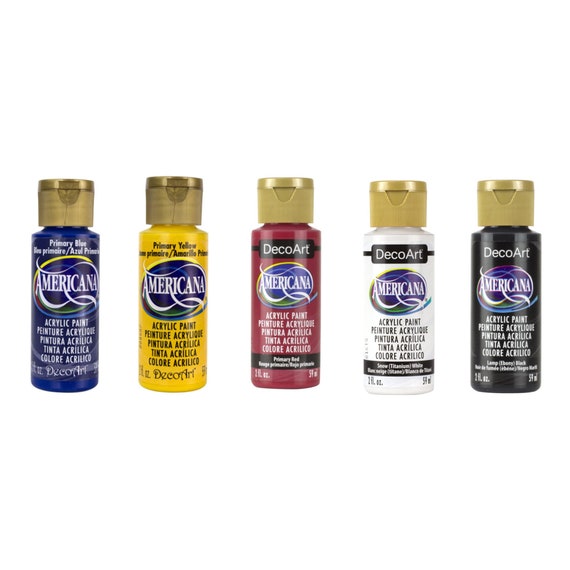 Decoart Americana Acrylic Paint Color Variety Available in Assorted 2 Ounce  Bottles 