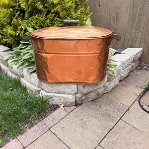 Vintage Copper Boiler With Lid
