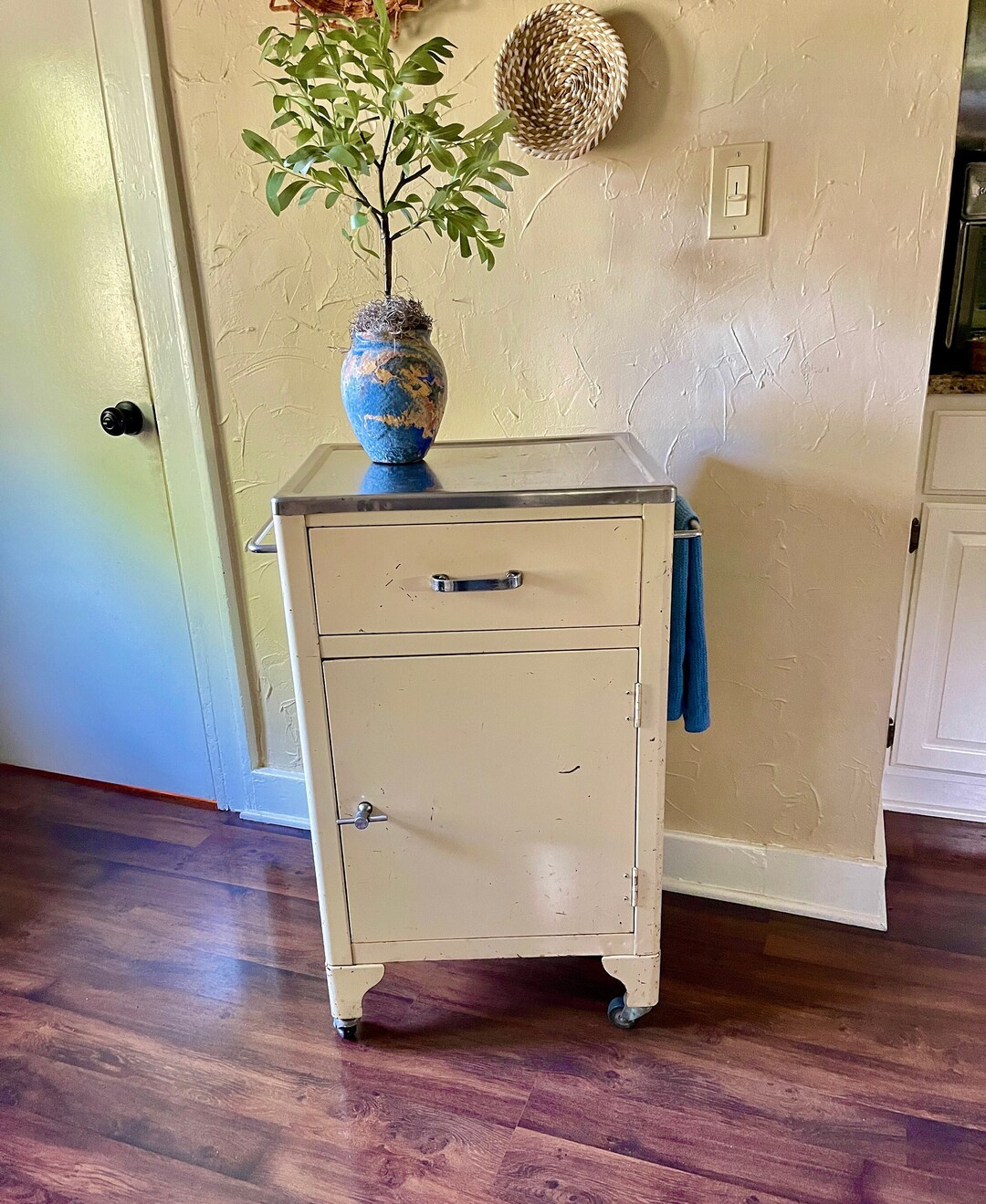 Vintage Metal Rolling Medical Etsy