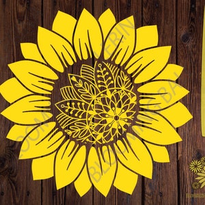 Sunflower svg, Mandala Svg, Floral svg, Sunflower png, summer svg, Botanical Svg, sunflower shirt, sunflower print, garden svg, Digital file