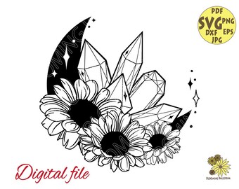 Free Free 123 Sunflower Moon Svg SVG PNG EPS DXF File