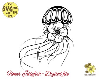 Download Sea Life Svg Jellyfish Svg Ocean Svg Jellyfish Clipart Laser Cut Cut File Medusa Svg Cricut Jellyfish Decal Mandala Jellyfish Svg Clip Art Art Collectibles