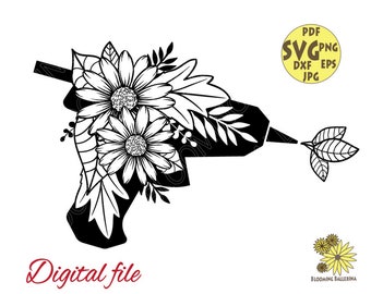 Free Free 273 Flower Gun Svg SVG PNG EPS DXF File