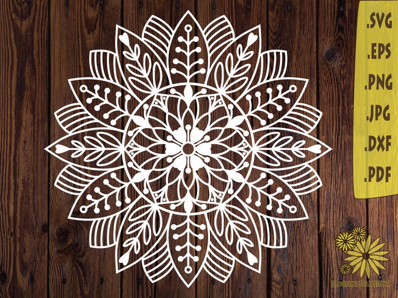 Download Mandala SVG Abstract SunFlower SVG File Sunflower Clipart ...