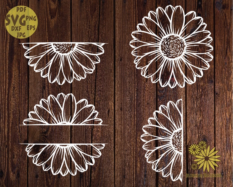 Download Daisy Monogram Svg Floral Svg Daisy Svg Monogram frame svg ...