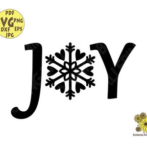 Joy svg, Snowflake Svg, Christmas SVG Cut File, Joy Christmas SVG Cricut, Christmas SVG Quote, Christmas Quote Cricut, Merry Christmas Svg