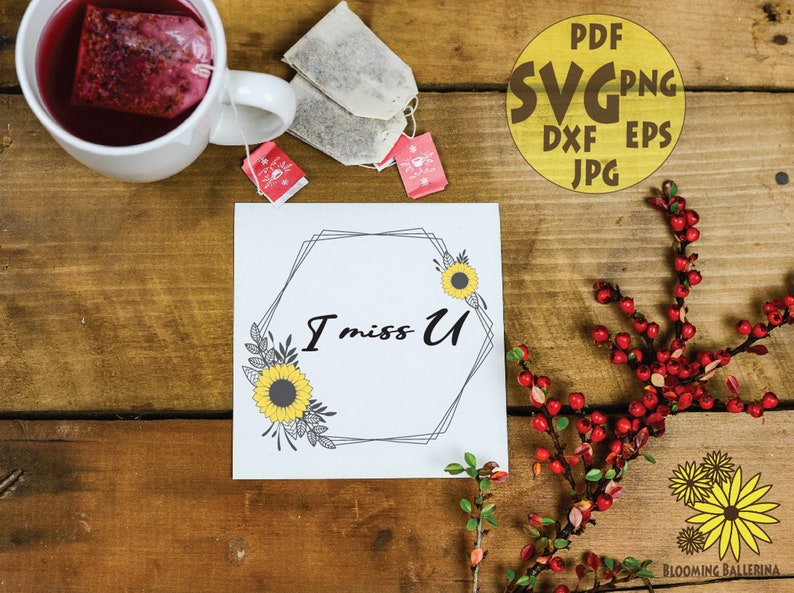 Download Sunflower Frame SVG Wreath SVG file Sunflower Monogram | Etsy