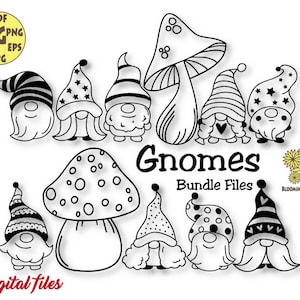 Bundle Gnomi Svg file, Funghi Svg, Nordic Gnomes Svg, Gnome Svg, Gnome clipart, Gnome Shirt Svg, Spring Gnomes Svg, Valentines Day Gnome