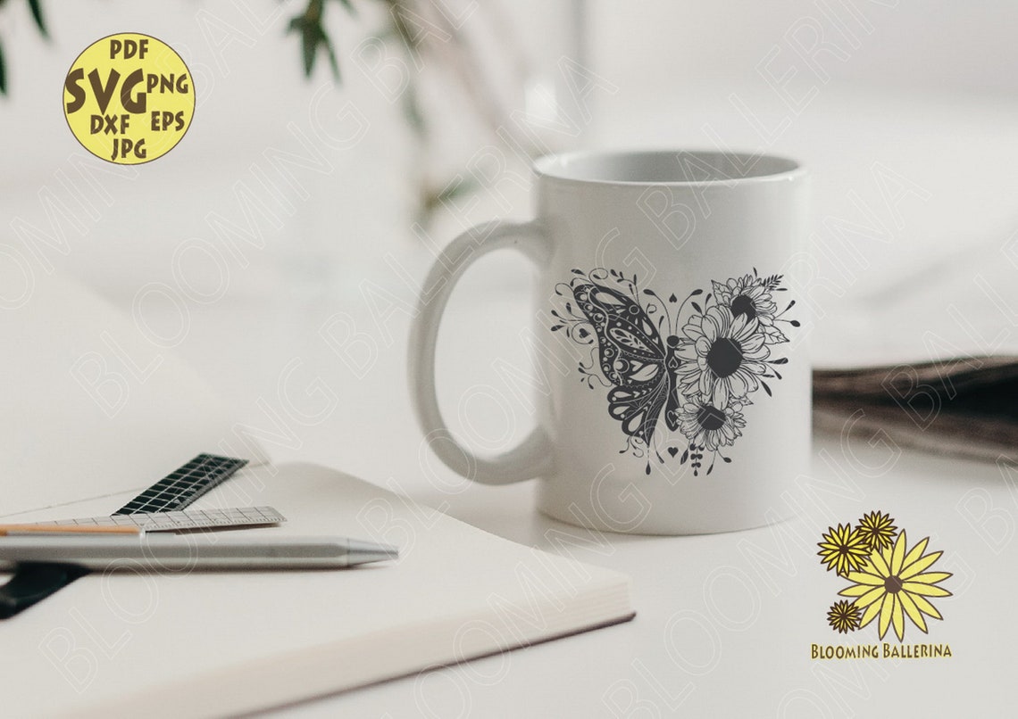 Free Free 96 Sunflower Butterfly Mandala Svg SVG PNG EPS DXF File