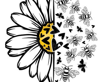 Half Daisy With Bees and Heart Svg, Love Bee, Daisy Bee Svg, Heart Svg, Honey Bee Svg, Queen Bee Svg, Cricut Bee SVG, Bee Png, Bee Clipart - Etsy Half Daisy With Bees and Heart Svg, Love Bee, Daisy Bee Svg, Heart Svg, Honey Bee Svg, Queen Bee Svg, Cricut Bee SVG, Bee Png, Bee Clipart - Etsy