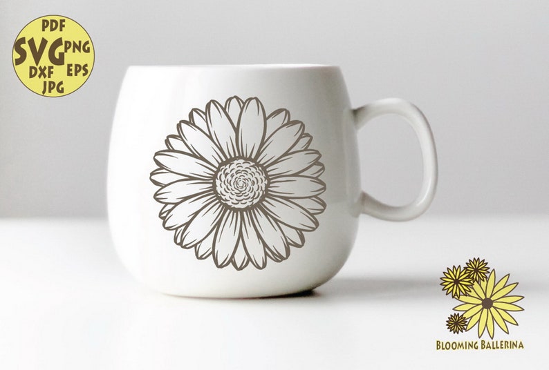 Download Daisy Monogram Svg Floral Svg Daisy Svg Monogram frame svg | Etsy