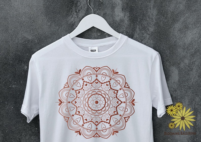 Download Lotus Heart Mandala SVG Flower and Leaves SVG Yoga gift | Etsy