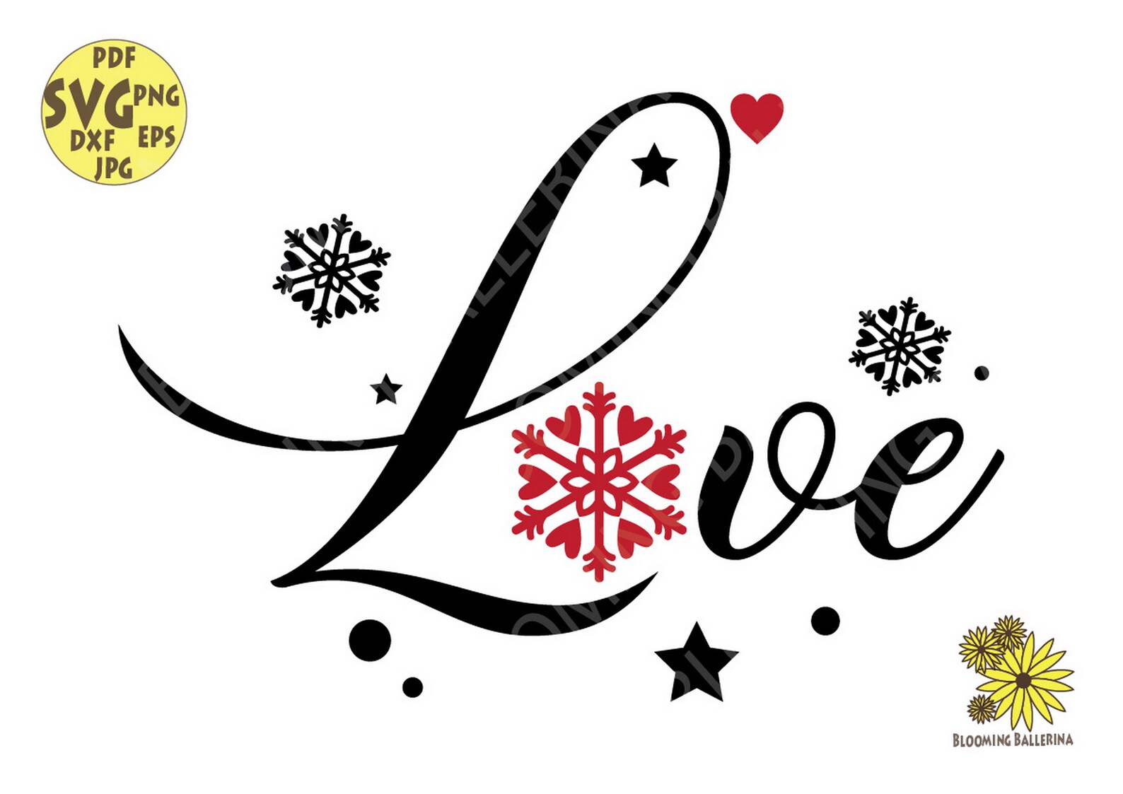 Download Love SVG Christmas Love SVG Love word svg Love snowflakes ...