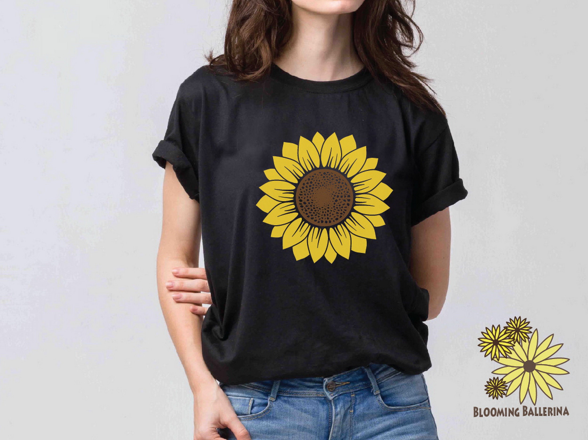 Sunflower Svg Sunflower Shirt Floral Svg Sunflower Png Etsy