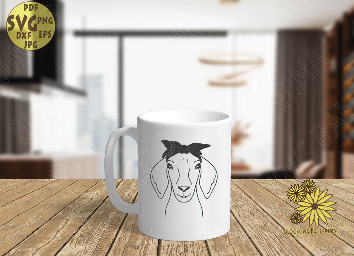 Download Goat Svg Goat with Red Bandana Svg Animal Bandana Svg | Etsy