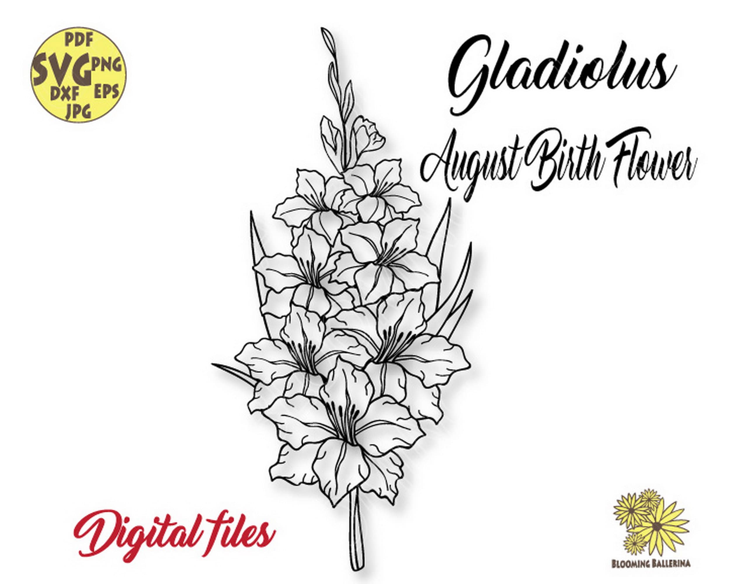 August Leo Birth Flower Tattoo Idea