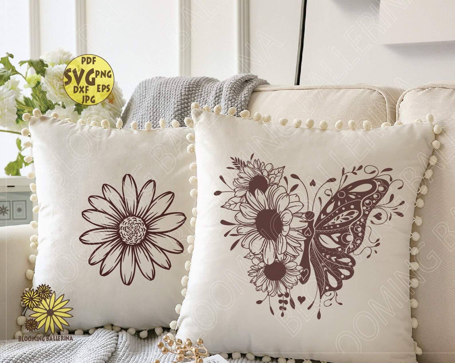 Free Free 342 Sunflower Butterfly Mandala Svg SVG PNG EPS DXF File