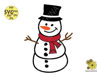 Snowman svg, Christmas snowman svg, Hand drawn snowman SVG, Christmas SVG, Cutting File Svg, Winter CriCut Files svg, jpg png, Silhouette