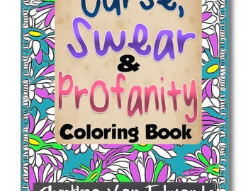 Swear coloring book | Etsy