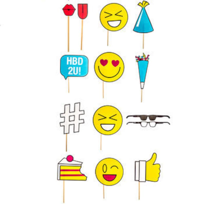 Emoji Gift Tags Emoji Party Teen Preteen Tween Birthday Etsy