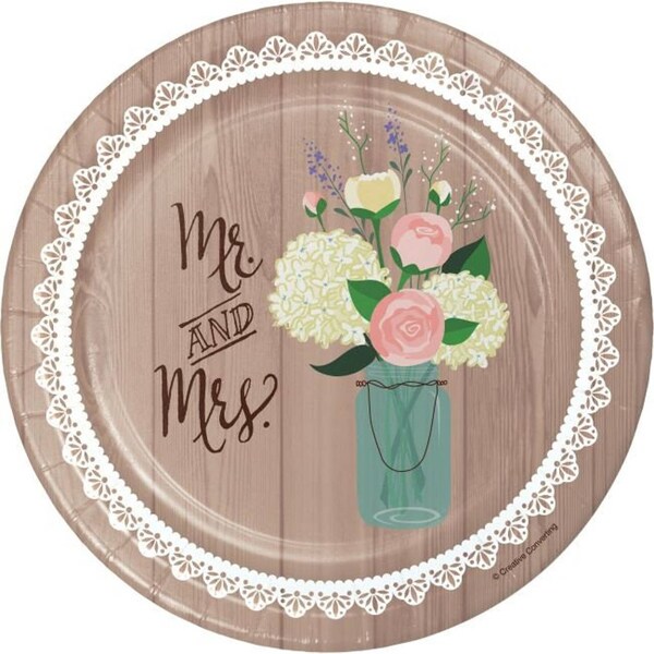 Rustic Bridal Shower Plates Etsy