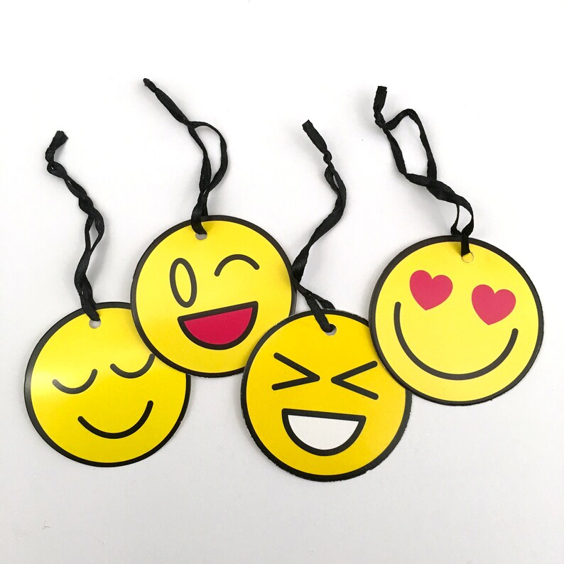 Emoji Gift Tags Emoji Party Teen Preteen Tween Birthday Etsy
