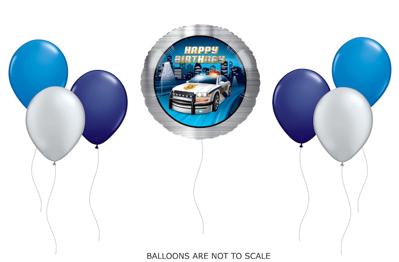 Police Man Men/'s Birthday Boy Birthday Police Car Birthday Police Balloons Police Birthday Party