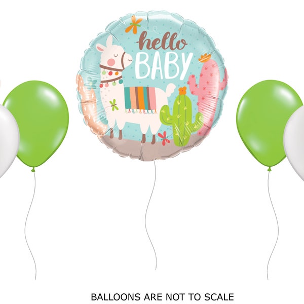 Lama Ballons | Ballon Anordnung/Bouquet | Lama-Baby-Dusche | Baby-Dusche, Baby-Bestreuen