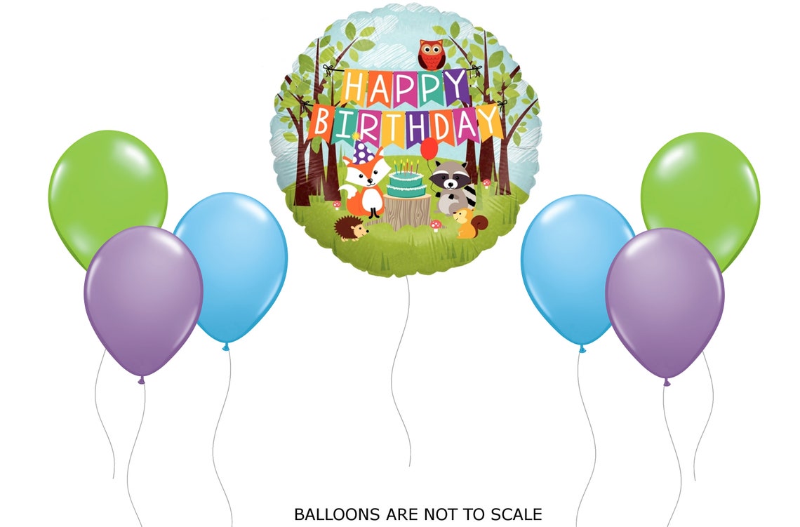 Deer Balloon Jumbo 39 Mylar Deer Woodland Animal Etsy